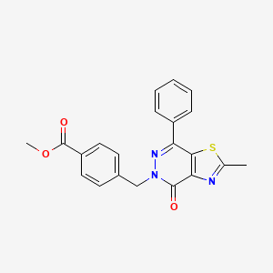 methyl 4-((2-methyl-4-oxo-7-phenylthiazolo[4,5-d]pyridazin-5(4H)-yl)methyl)benzoate