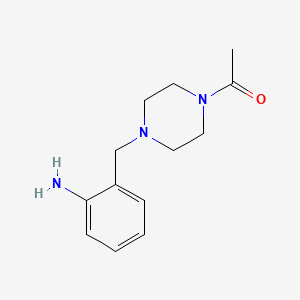 1-{4-[(2-Aminophenyl)methyl]piperazin-1-YL}ethan-1-one