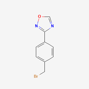 molecular formula C9H7BrN2O B2532682 3-(4-(溴甲基)苯基)-1,2,4-恶二唑 CAS No. 1194753-61-1