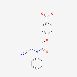 molecular formula C18H16N2O4 B2532689 methyl 4-[2-[N-(cyanomethyl)anilino]-2-oxoethoxy]benzoate CAS No. 1240717-90-1