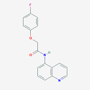 molecular formula C17H13FN2O2 B253269 2-(4-fluorophenoxy)-N-(5-quinolinyl)acetamide 