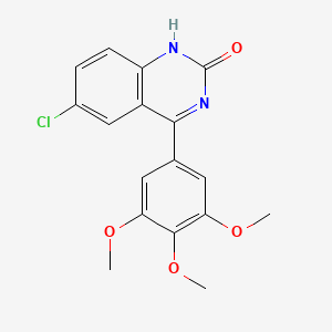 molecular formula C17H15ClN2O4 B2532694 6-chloro-4-(3,4,5-trimethoxyphenyl)quinazolin-2(1H)-one CAS No. 305868-48-8