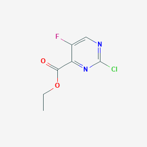 molecular formula C7H6ClFN2O2 B2532698 2-氯-5-氟嘧啶-4-羧酸乙酯 CAS No. 1246632-85-8