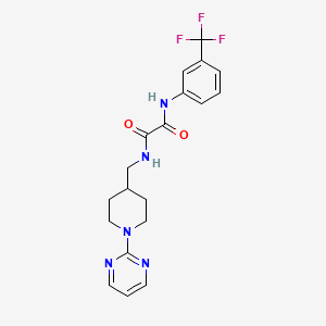 N1-((1-(pyrimidin-2-yl)piperidin-4-yl)methyl)-N2-(3-(trifluoromethyl)phenyl)oxalamide