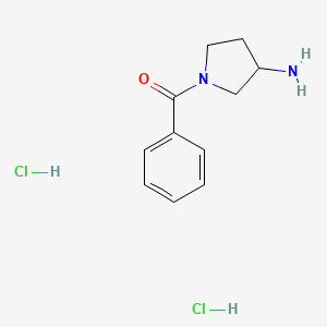 molecular formula C11H16Cl2N2O B2532716 1-Benzoylpyrrolidin-3-amine dihydrochloride CAS No. 1909326-48-2