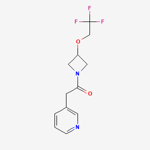 2-(Pyridin-3-yl)-1-(3-(2,2,2-trifluoroethoxy)azetidin-1-yl)ethanone