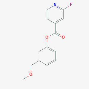 molecular formula C14H12FNO3 B2532730 [3-(甲氧甲基)苯基] 2-氟吡啶-4-羧酸酯 CAS No. 1436348-67-2