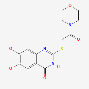 2-((4-Hydroxy-6,7-dimethoxyquinazolin-2-yl)thio)-1-morpholinoethanone