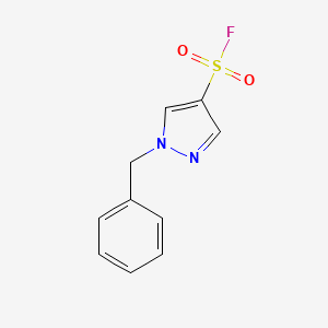 molecular formula C10H9FN2O2S B2532737 1-Benzylpyrazole-4-sulfonyl fluoride CAS No. 2138248-24-3