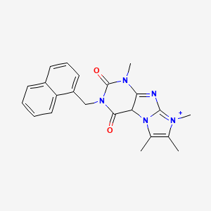 molecular formula C22H21N5O2 B2532743 1,6,7,8-tetramethyl-3-[(naphthalen-1-yl)methyl]-1H,2H,3H,4H,8H-imidazo[1,2-g]purine-2,4-dione CAS No. 878721-87-0