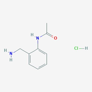 molecular formula C9H13ClN2O B2532744 盐酸N-[2-(氨基甲基)苯基]乙酰胺 CAS No. 238428-28-9