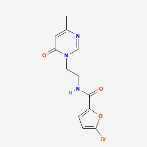 molecular formula C12H12BrN3O3 B2532763 5-bromo-N-(2-(4-methyl-6-oxopyrimidin-1(6H)-yl)ethyl)furan-2-carboxamide CAS No. 1421477-88-4