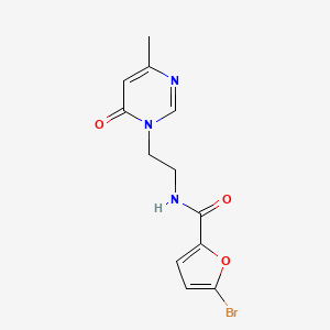 molecular formula C12H12BrN3O3 B2532763 5-溴-N-(2-(4-甲基-6-氧代嘧啶-1(6H)-基)乙基)呋喃-2-甲酰胺 CAS No. 1421477-88-4