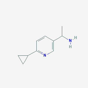 1-(6-Cyclopropylpyridin-3-yl)ethanamine