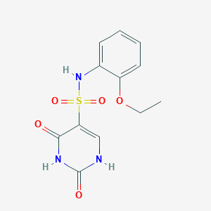 molecular formula C12H13N3O5S B2532777 N-(2-ethoxyphenyl)-2-hydroxy-6-oxo-1,6-dihydropyrimidine-5-sulfonamide CAS No. 897613-82-0