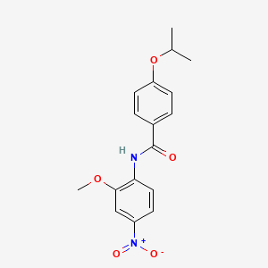 4-isopropoxy-N-(2-methoxy-4-nitrophenyl)benzamide