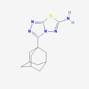 molecular formula C13H17N5S B253280 3-(1-Adamantyl)[1,2,4]triazolo[3,4-b][1,3,4]thiadiazol-6-ylamine 