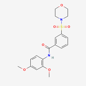 N-(2,4-dimethoxyphenyl)-3-(morpholin-4-ylsulfonyl)benzamide