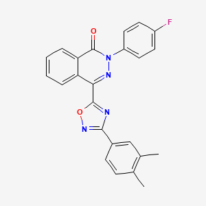 4-[3-(3,4-dimethylphenyl)-1,2,4-oxadiazol-5-yl]-2-(4-fluorophenyl)phthalazin-1(2H)-one
