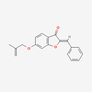 (Z)-2-benzylidene-6-((2-methylallyl)oxy)benzofuran-3(2H)-one
