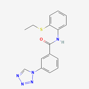 N-[2-(ethylsulfanyl)phenyl]-3-(1H-tetrazol-1-yl)benzamide