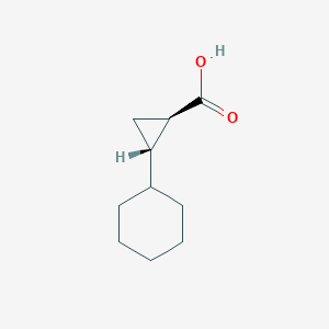 molecular formula C10H16O2 B2532814 trans-2-Cyclohexyl-cyclopropanecarboxylic acid CAS No. 478045-62-4