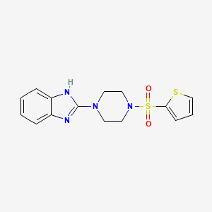 2-(4-(thiophen-2-ylsulfonyl)piperazin-1-yl)-1H-benzo[d]imidazole