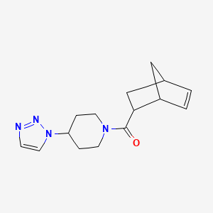 (4-(1H-1,2,3-triazol-1-yl)piperidin-1-yl)((2S)-bicyclo[2.2.1]hept-5-en-2-yl)methanone