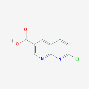 molecular formula C9H5ClN2O2 B2532823 7-氯-1,8-萘啶-3-羧酸 CAS No. 933694-01-0