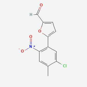 5-(5-Chloro-4-methyl-2-nitrophenyl)furan-2-carbaldehyde