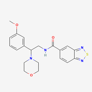 N-(2-(3-methoxyphenyl)-2-morpholinoethyl)benzo[c][1,2,5]thiadiazole-5-carboxamide