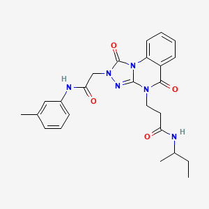 N-(4-ethoxybenzyl)-4-({3-[(4-fluorophenyl)thio]pyrazin-2-yl}oxy)benzamide