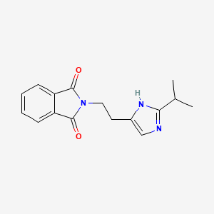 molecular formula C16H17N3O2 B2532850 2-{2-[2-(propan-2-yl)-1H-imidazol-5-yl]ethyl}-2,3-dihydro-1H-isoindole-1,3-dione CAS No. 1936614-29-7