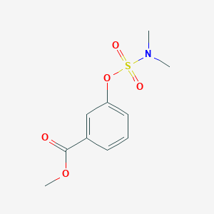 molecular formula C10H13NO5S B2532858 3-{[(二甲基氨基)磺酰基]氧基}苯甲酸甲酯 CAS No. 338396-38-6