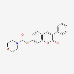 2-oxo-3-phenyl-2H-chromen-7-yl morpholine-4-carboxylate