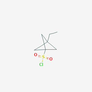 molecular formula C7H11ClO2S B2532877 3-Ethylbicyclo[1.1.1]pentane-1-sulfonyl chloride CAS No. 2287343-11-5