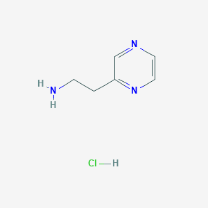 molecular formula C6H10ClN3 B2532880 Clorhidrato de 2-Pirazin-2-il-etilamina CAS No. 159630-86-1