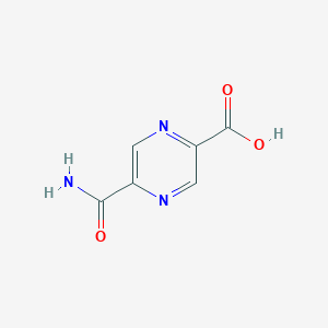 molecular formula C6H5N3O3 B2532886 5-氨基甲酰吡嗪-2-羧酸 CAS No. 117890-32-1
