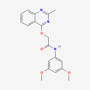 N-(3,5-dimethoxyphenyl)-2-((2-methylquinazolin-4-yl)oxy)acetamide