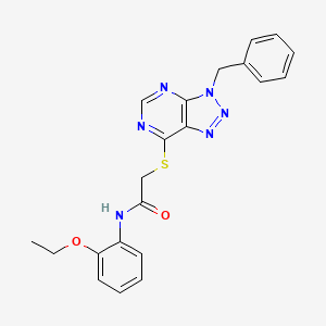 2-((3-benzyl-3H-[1,2,3]triazolo[4,5-d]pyrimidin-7-yl)thio)-N-(2-ethoxyphenyl)acetamide