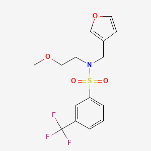 N-(furan-3-ylmethyl)-N-(2-methoxyethyl)-3-(trifluoromethyl)benzenesulfonamide