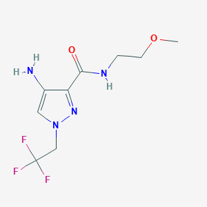 4-Amino-N-(2-methoxyethyl)-1-(2,2,2-trifluoroethyl)-1H-pyrazole-3-carboxamide