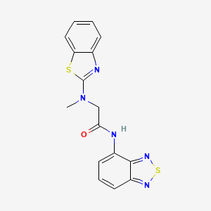 N-(benzo[c][1,2,5]thiadiazol-4-yl)-2-(benzo[d]thiazol-2-yl(methyl)amino)acetamide