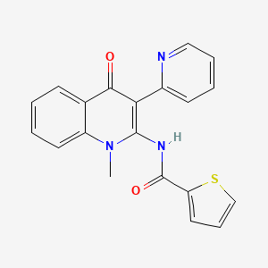 N-(1-methyl-4-oxo-3-pyridin-2-ylquinolin-2-yl)thiophene-2-carboxamide