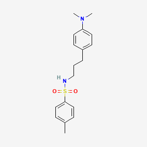 molecular formula C18H24N2O2S B2532908 N-(3-(4-(dimethylamino)phenyl)propyl)-4-methylbenzenesulfonamide CAS No. 953975-94-5