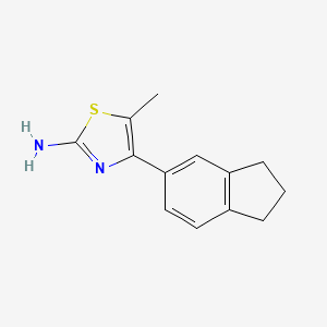 4-(2,3-dihydro-1H-inden-5-yl)-5-methyl-1,3-thiazol-2-amine