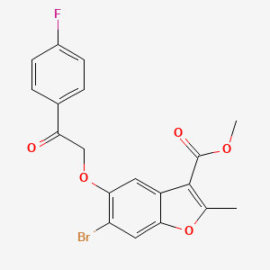 Methyl 6-bromo-5-[2-(4-fluorophenyl)-2-oxoethoxy]-2-methyl-1-benzofuran-3-carboxylate