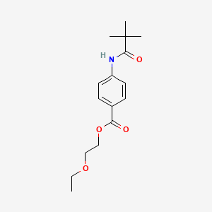 2-Ethoxyethyl 4-(2,2-dimethylpropanoylamino)benzoate