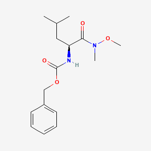 molecular formula C16H24N2O4 B2532927 (S)-Benzyl (1-(methoxy(methyl)amino)-4-methyl-1-oxopentan-2-yl)carbamate CAS No. 109075-73-2