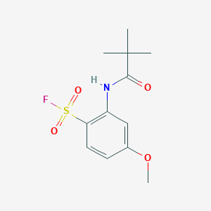 2-(2,2-Dimethylpropanoylamino)-4-methoxybenzenesulfonyl fluoride